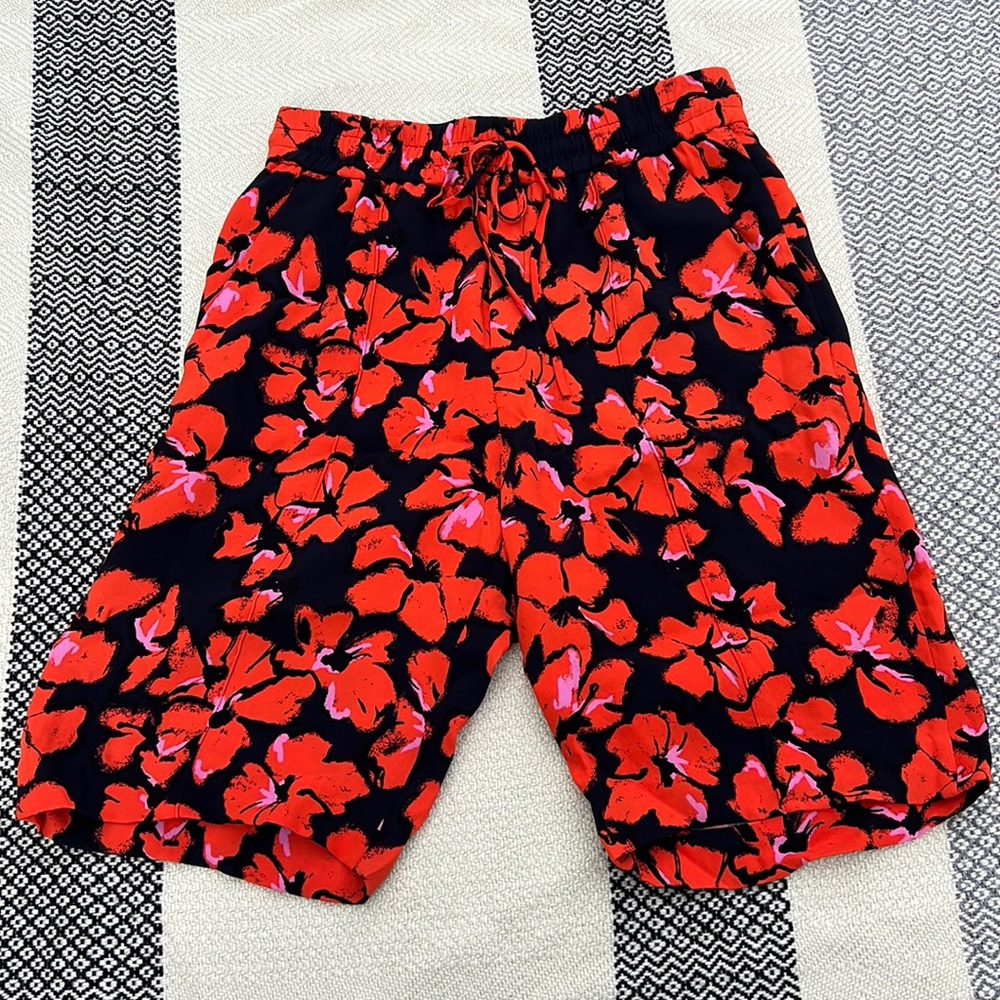 Midnight Orange Silk Baxter Short by ALC